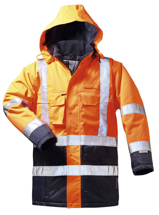 *LUIS* WARNSCHUTZPARKA ORANGE/MARINE