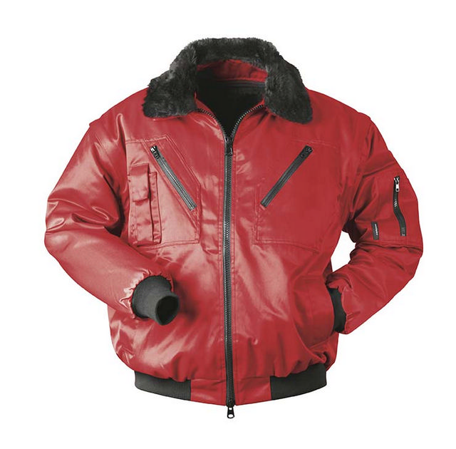 *DRAMMEN* PILOTJACKE ROT ÄRMEL ABNEHMBAR